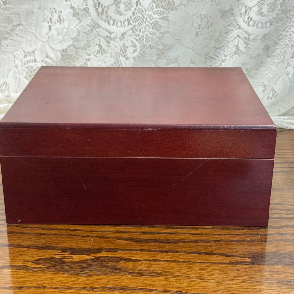 Abbey Wood Cigar Humidor Spanish Cedar Lined with Hygrometer and Humidifier